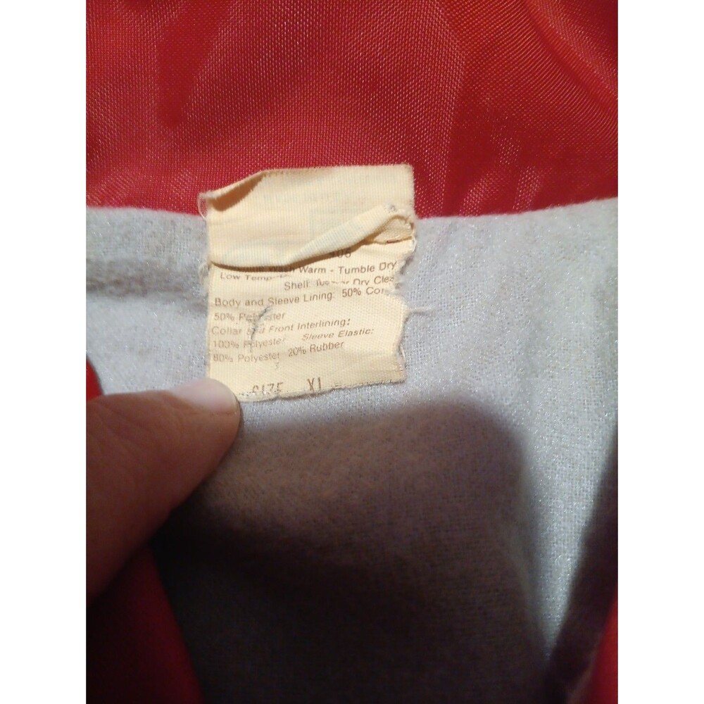 Vintage 80s Chalkline Ranger Boats Flippin Arkansas Satin Jacket Retro MiUSA - Picture 4 of 7